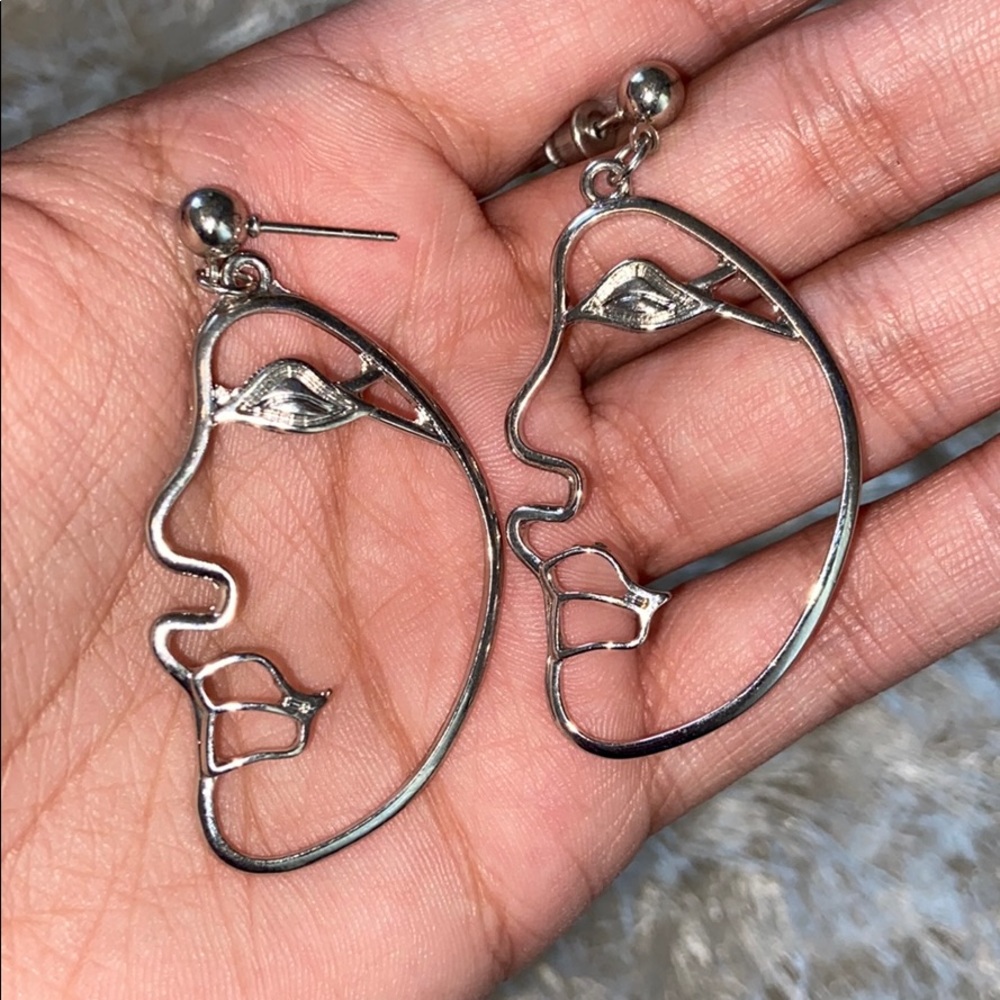 Princess Polly Abstract Face Earrings